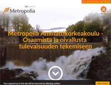 Tablet Screenshot of metropolia.fi